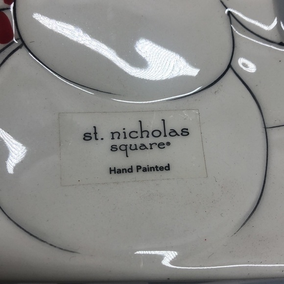 St. Nicholas square plate christmas #3 - Picture 2 of 5